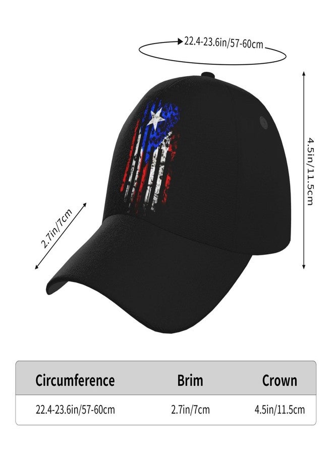 KKRMTUG Puerto Rico Flag Baseball Cap for Men Women, Fashion Adjustable Puerto Rico Hat Casual Trucker Hats Sun Visor Caps - Image 4